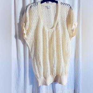 Banana Republic Cream Lace Top